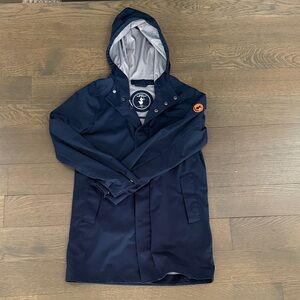 Save The Duck Kids Navy Hooded Raincoat